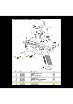 B&T APC HAMMER AXLE PIN #BT-36228 