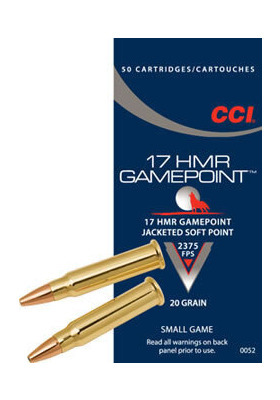 CCI .17HMR JSP 20GR GAME POINT 724M/S(0052/130810)