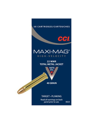 CCI 22 MAXI MAG 22WMR FMJ 2,6G PATRUUNA 40GR SOLID CCI0023