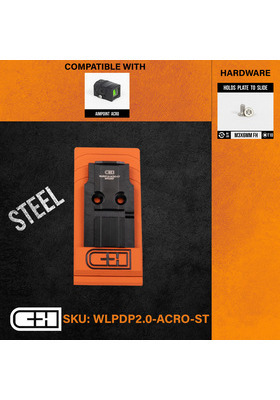 CH PRECISION WALTHER PDP 2.0 ACRO STEEL ASENNUSLEVY, #WLPDP2.0-RSH-ST