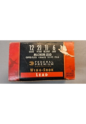 FEDERAL PREMIUM WING SHOK LEAD 12/70 NO.6 2,8MM 42G P1566