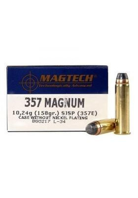 MAGTECH 357E 357 MAGNUM 158GR SJSP FLAT PATRUUNA