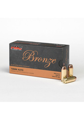 PMC 10MM AUTO BRONZE 200GR FMJ-TC 10A PISTOOLIN PATRUUNA