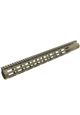 UTG PRO AR17" SUPER SLIM FREE FLOAT M-LOK RAIL SYSTEM FDE #MTU037SSMD