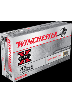 WINCHESTER .45 GAP SILVERTIP HPBT 185G ERVA