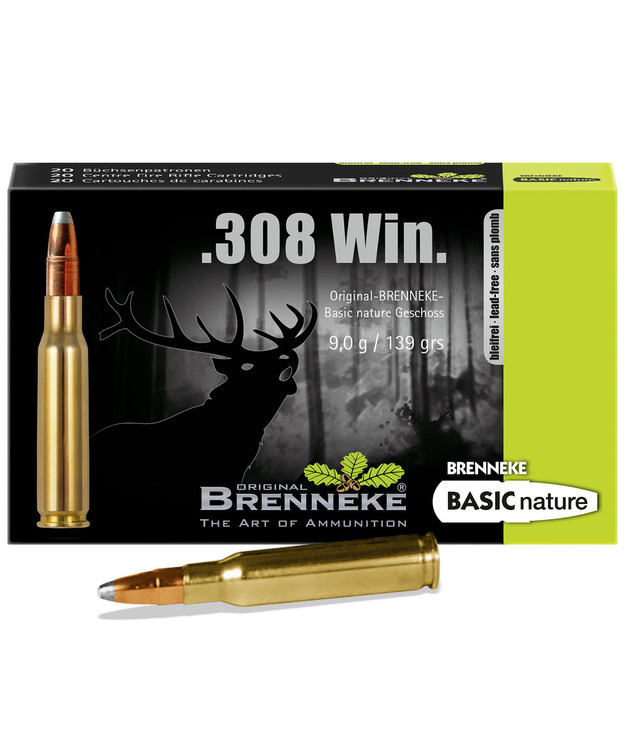 BRENNEKE .308 WIN BASIC NATURE 9G LYIJTYÖN#085138