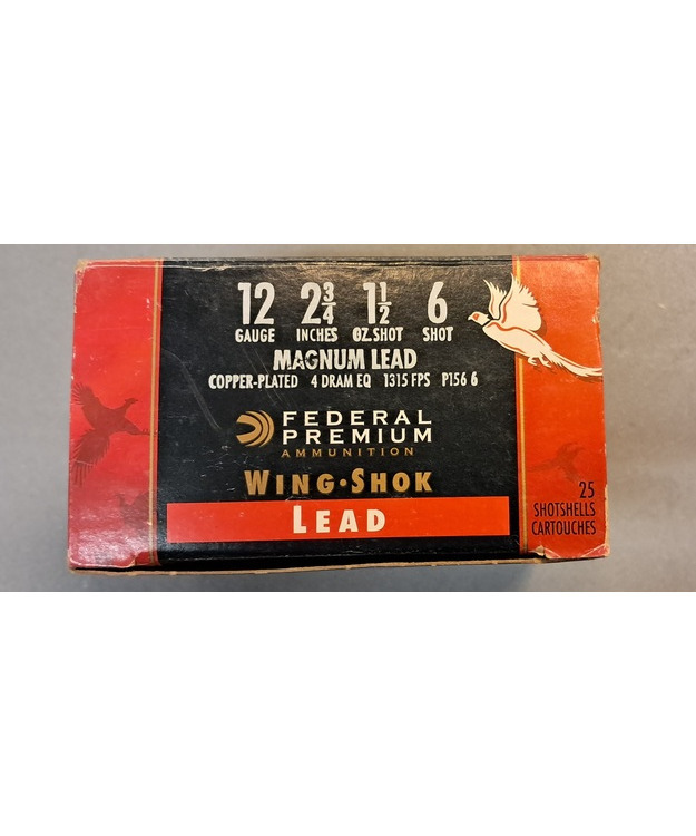 FEDERAL PREMIUM WING SHOK LEAD 12/70 NO.6 2,8MM 42G P1566