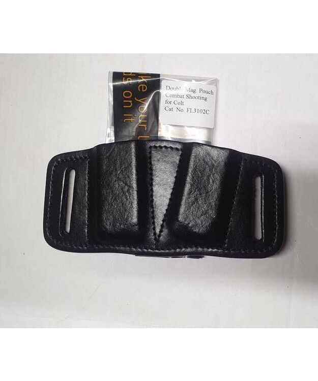 FRONT LINE 3102C DOUBLE MAG POUCH FOR COLT 1911 BK