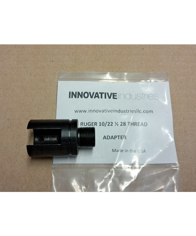 INNOVATIVE INDUSTRIES RUGER 10/22 THREAD ADAPTER 1/2X28" #RUG-1022THRAD..