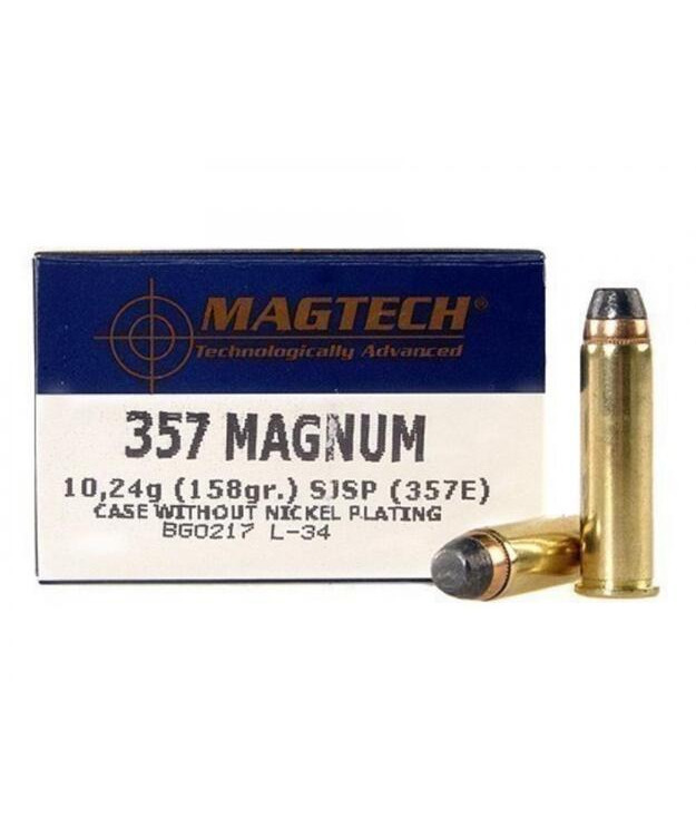 MAGTECH 357E 357 MAGNUM 158GR SJSP FLAT PATRUUNA