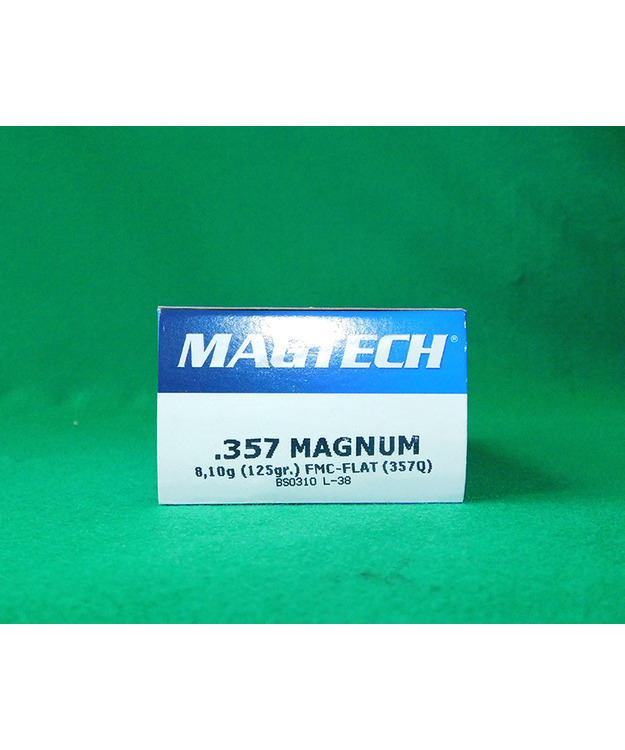 MAGTECH 357Q 357 MAGNUM 125GR FMC FLAT PATRUUNA