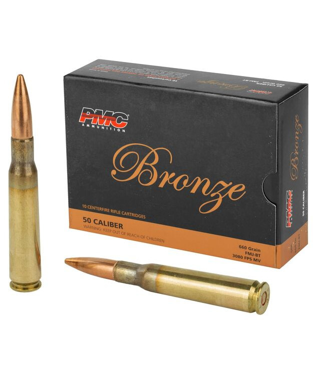 PMC .50 BRONZE 660GR FMJ-BT KIVÄÄRIN PATRUUNA 50A