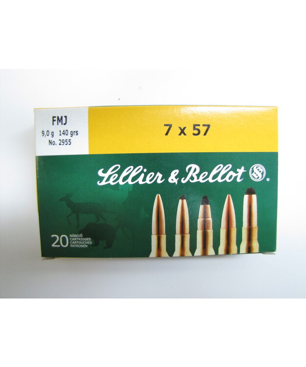 SELLIER & BELLOT 7X57 FMJ 9,0G KIV.PTR